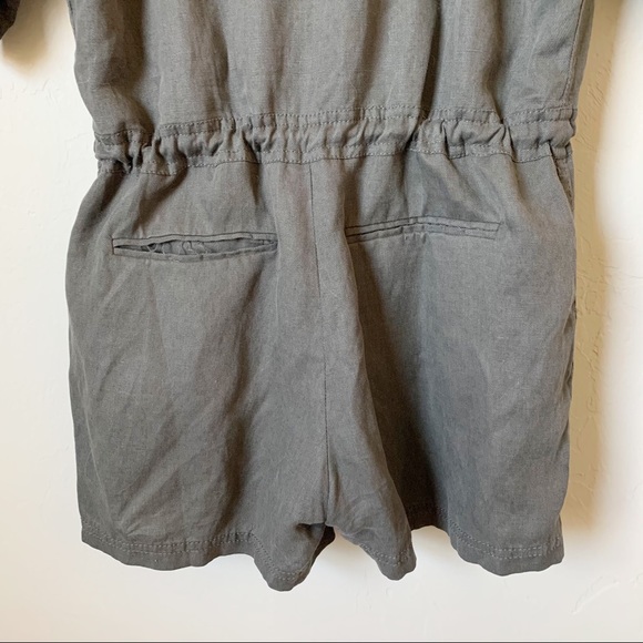 T by Alexander Wang Charcoal Short Sleeve Romper - Picture 11 of 15
